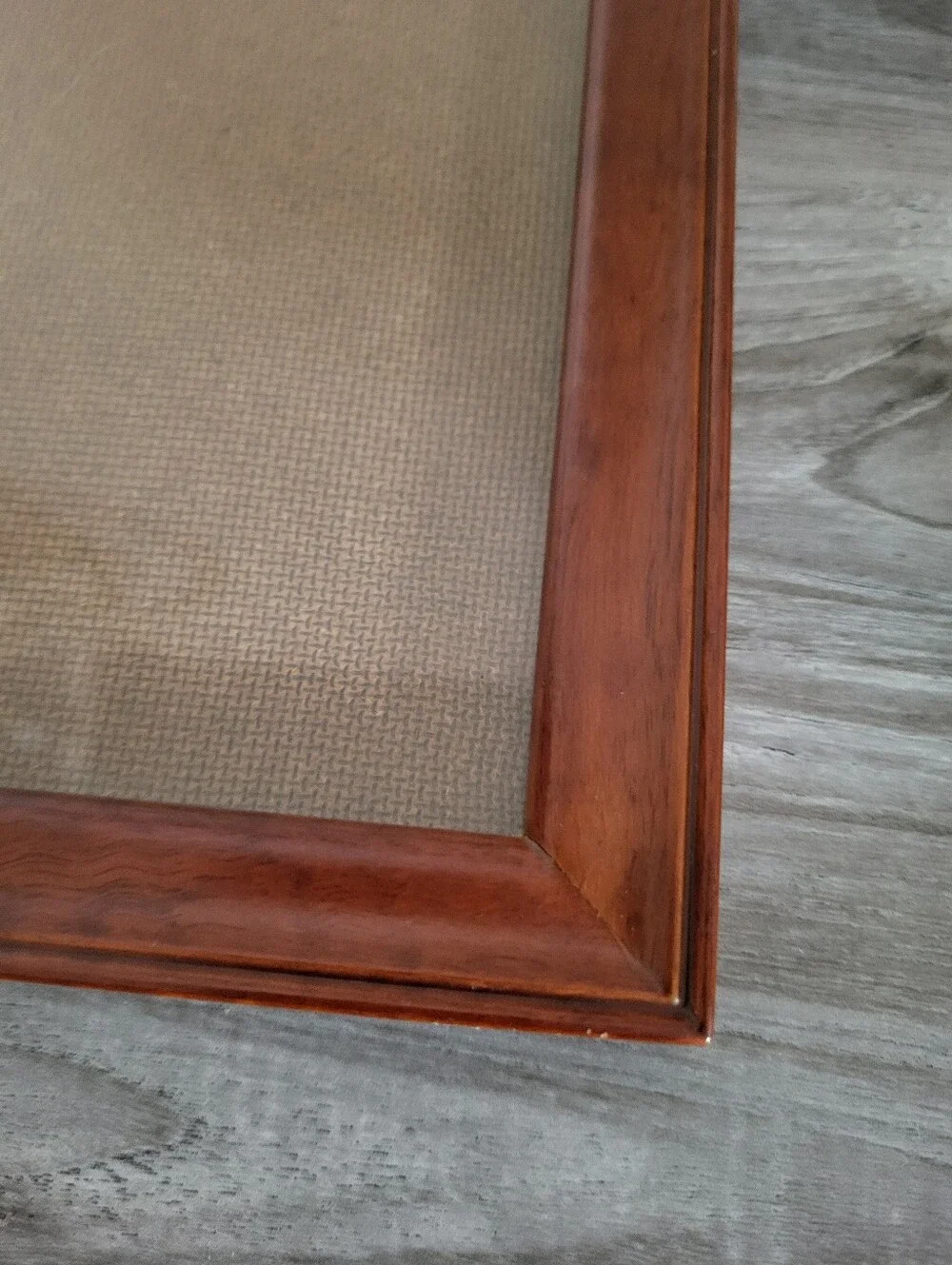 Vintage Wood Picture Frame Holds 11x13 Image Glass Cover